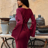 Moda Lusitana - Vestido Longo com Mangas