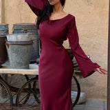 Moda Lusitana - Vestido Longo com Mangas