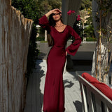 Moda Lusitana - Vestido Longo com Mangas
