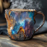 Canecas dos Café com Cristais Minerais Incorporados