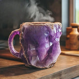 Canecas dos Café com Cristais Minerais Incorporados