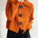 Moda Lusitana - Cardigan de Tricô com Gola