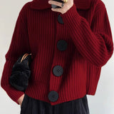 Moda Lusitana - Cardigan de Tricô com Gola