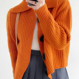 Moda Lusitana - Cardigan de Tricô com Gola
