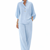 Moda Lusitana - Conjunto de Linho Elegante