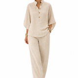 Moda Lusitana - Conjunto de Linho Elegante