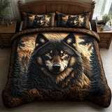 Conjunto dos roupa de cama acolchoada de 3 Peças Animais da Floresta