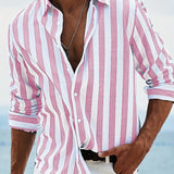 Camisa de riscas elegante