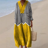 Xana - Vestido Zigzag com Contraste