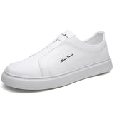 Sapatos Slip-On em pele