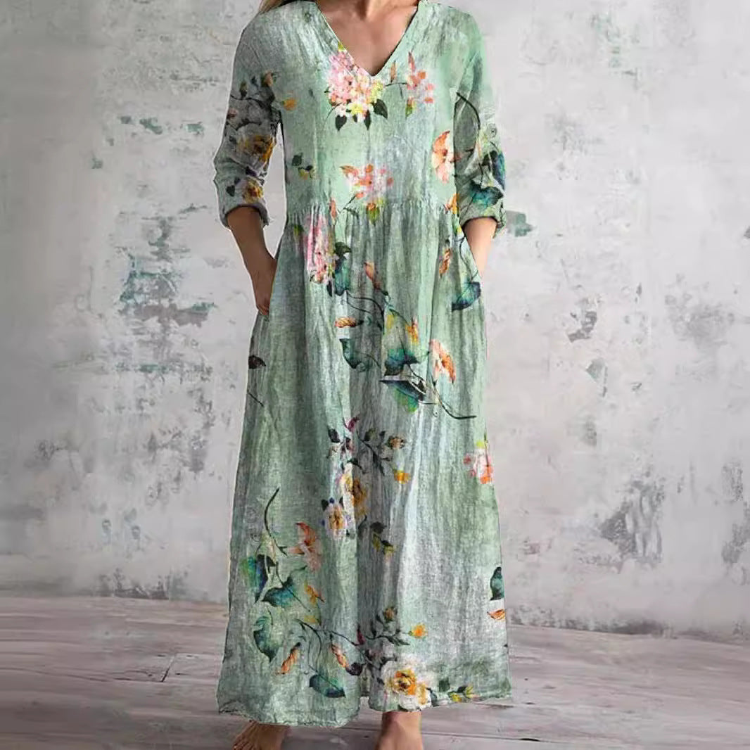 Aisling™ - Vestido de verão elegante em alta qualidade com padrão floral