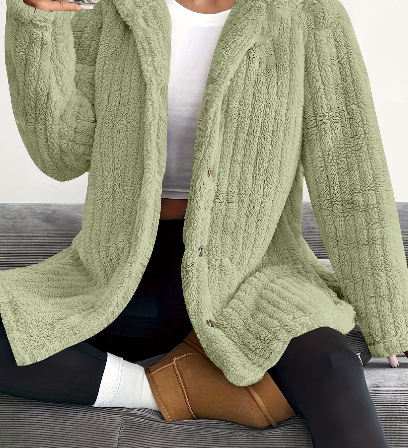 Nora Teddy Jacket with Hood