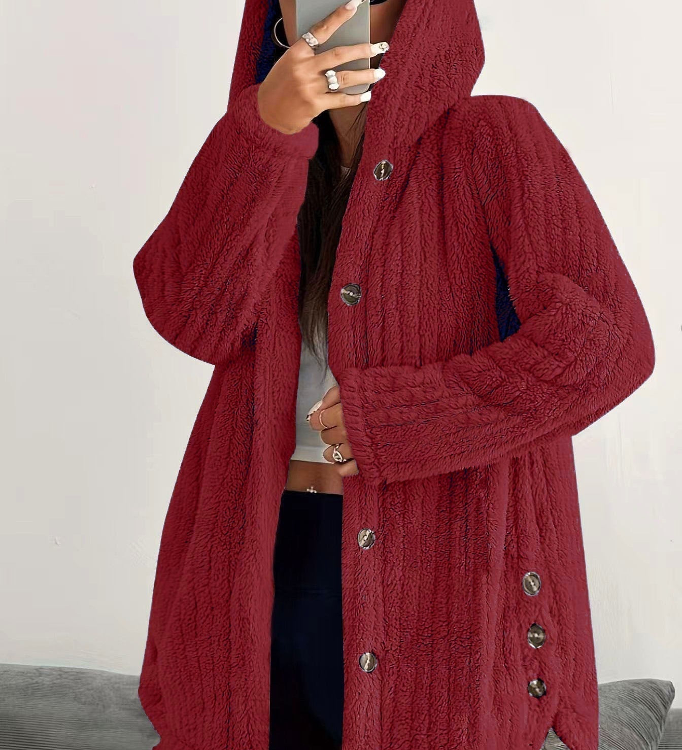 Nora Teddy Jacket with Hood