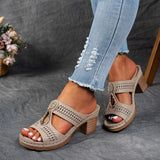 Anita – sandália ortopédica elegante com salto bloco