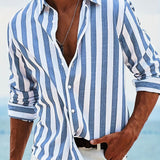 Camisa de riscas elegante