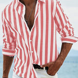 Camisa de riscas elegante