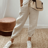 Moda Lusitana - Calças Estilo Casual com Estampa Moderna
