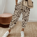 Moda Lusitana - Calças Estilo Casual com Estampa Moderna