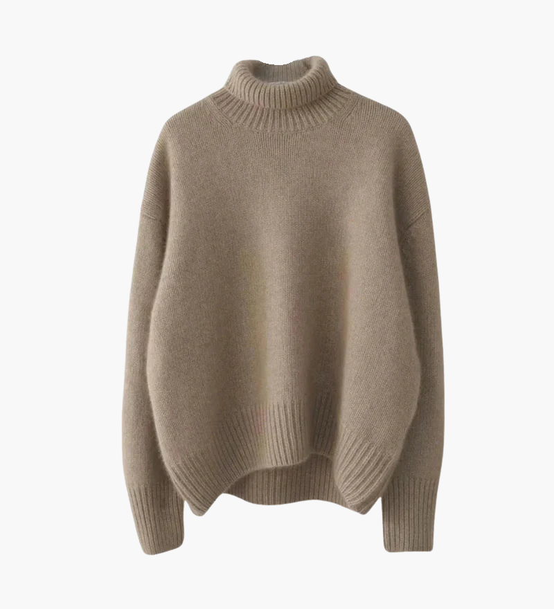 Soft High-Neck Sweater