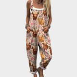 Moda Lusitana - Jardineira Confortável com Estampa