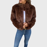 Sofia - Jaqueta térmica feminina Teddy Fleece