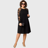Lauren - Vestido elegante de renda preta