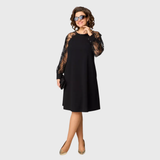 Lauren - Vestido elegante de renda preta