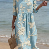 Moda Lusitana - Vestido Fresco com Estampa Floral