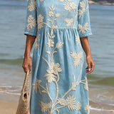 Moda Lusitana - Vestido Fresco com Estampa Floral