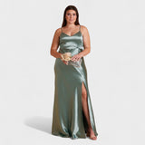 Vestido comprido Satin
