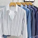 Givalli - Camisa de homem com riscas elegantes