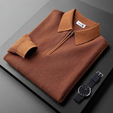 Camisola com fecho de correr elegante para homem