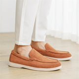 Mocassins casuais de camurça