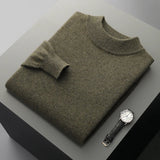 Camisola de caxemira com gola alta
