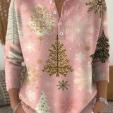 Manon | Camisola de Natal Quente com Estampa Festiva