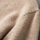 Elegante camisola de gola alta em lã merino