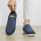 Mocassins casuais de camurça
