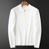 Camisola com fecho de correr elegante para homem