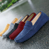 Mocassins casuais de camurça