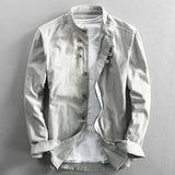 Moda Lusitana - Camisa minimalista de gola japonesa