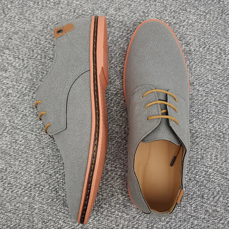 Sapatos de negócios Oxford de camurça
