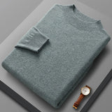Camisola de caxemira com gola média