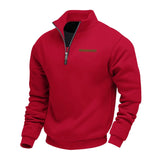 Camisola casual com fecho de correr