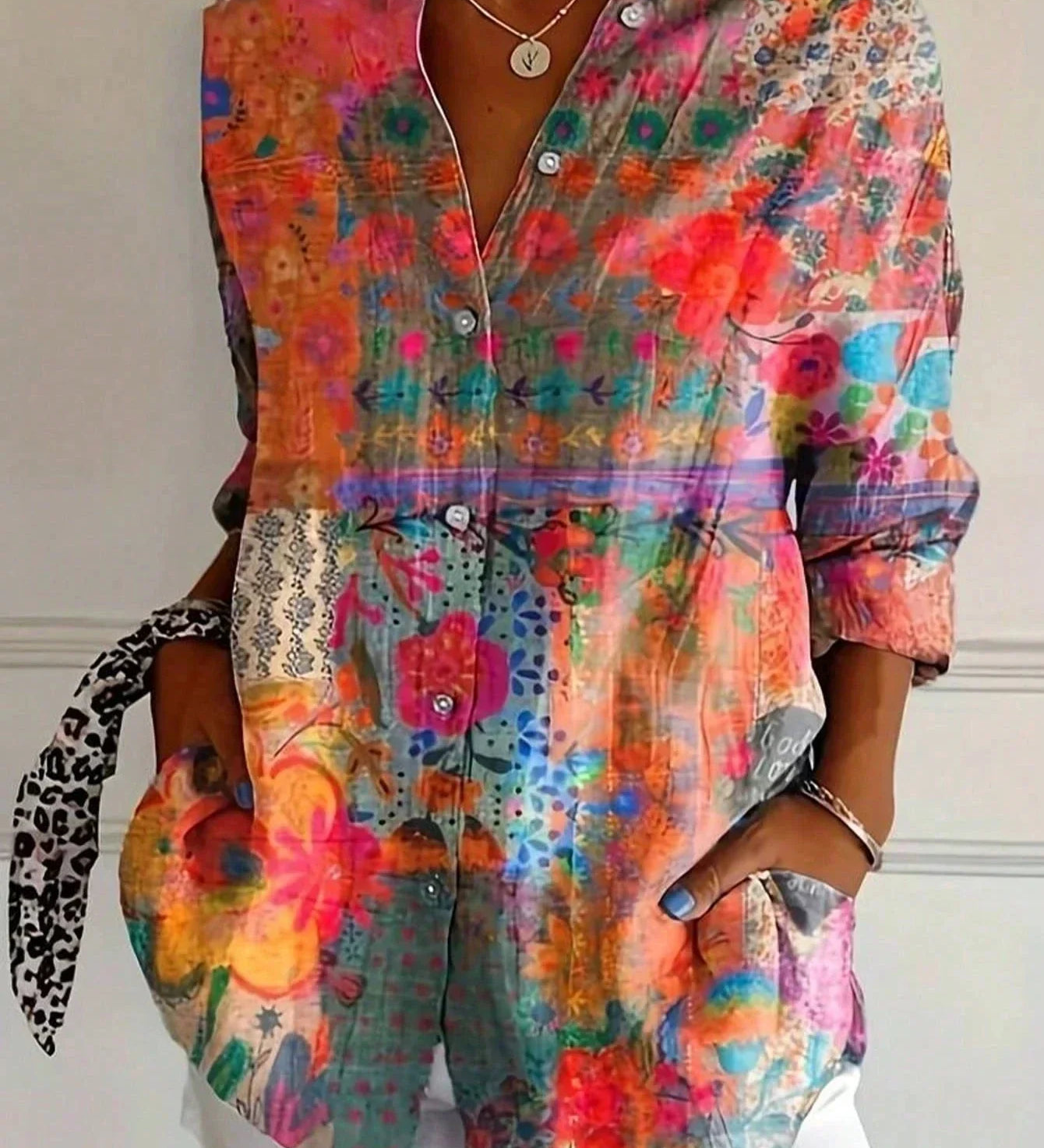 Annika | Blusa colorida com estampa divertida