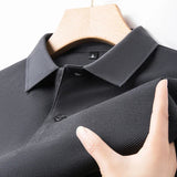 Camisa pólo casual de algodão