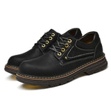 Sapatos Oxford de couro estilo britânico