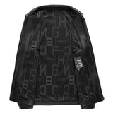 Casaco de couro elegante para homem