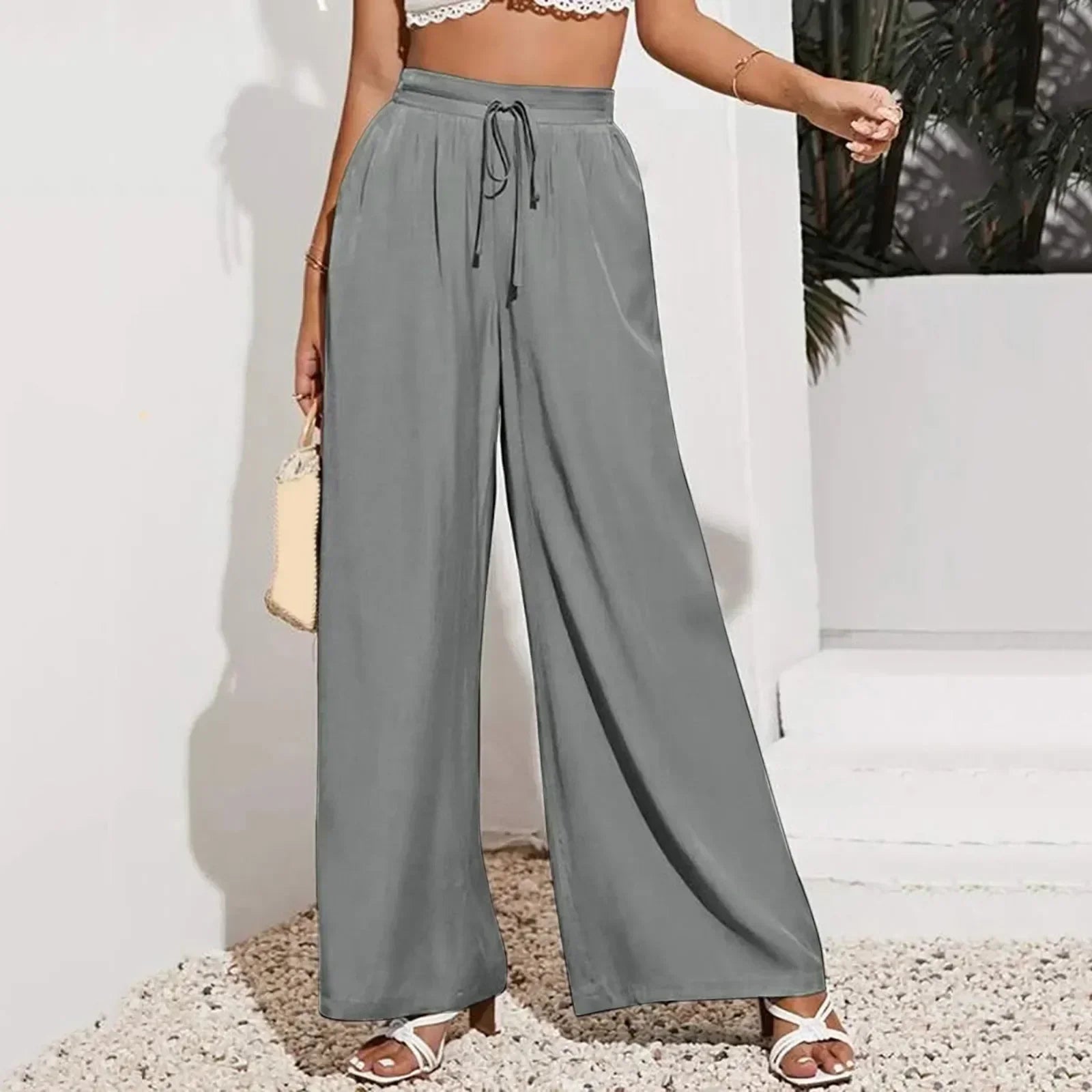 Casual Pants with Elastic Waist