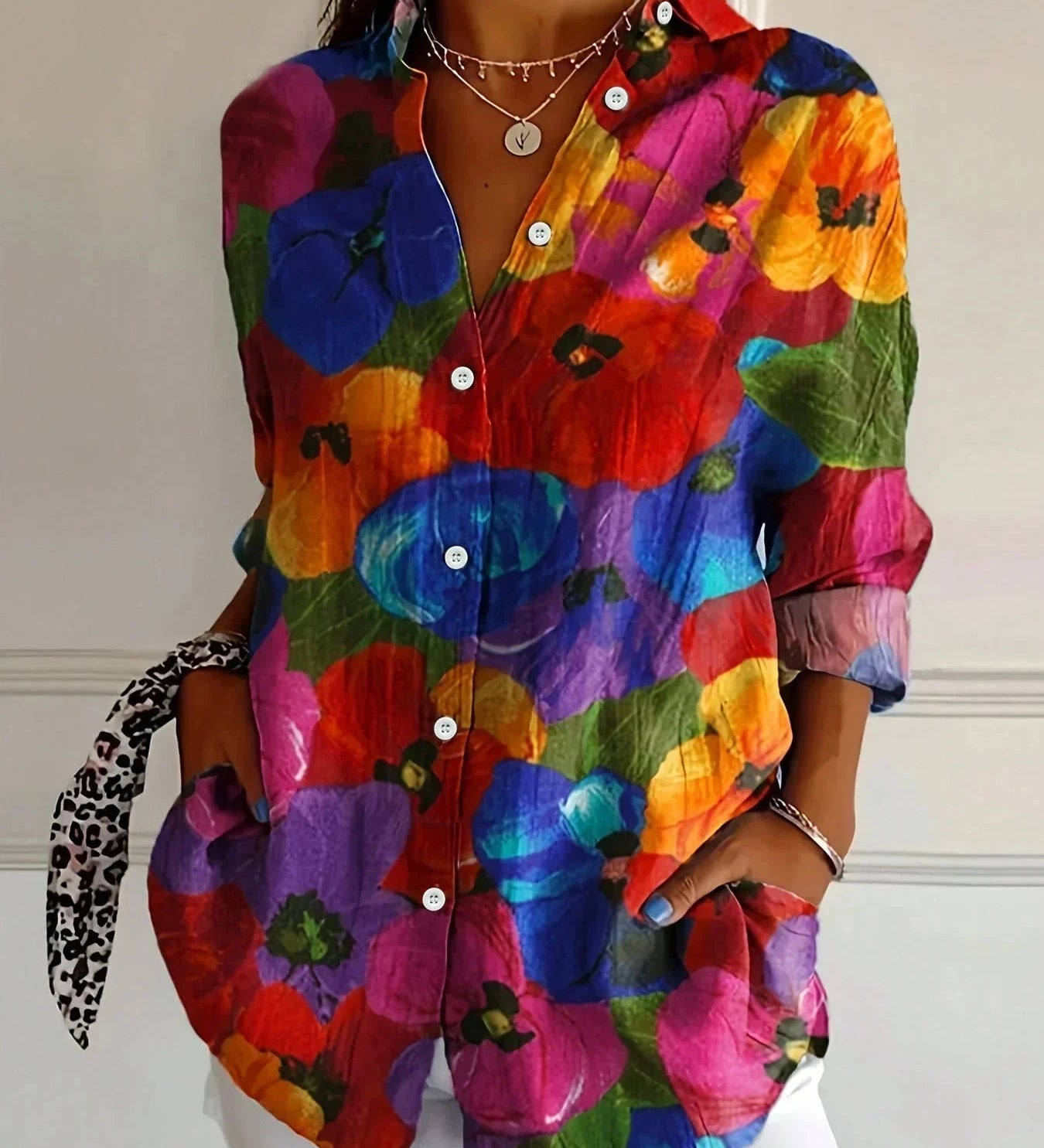 Annika | Blusa colorida com estampa divertida