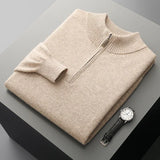 Camisola com fecho em caxemira Florence
